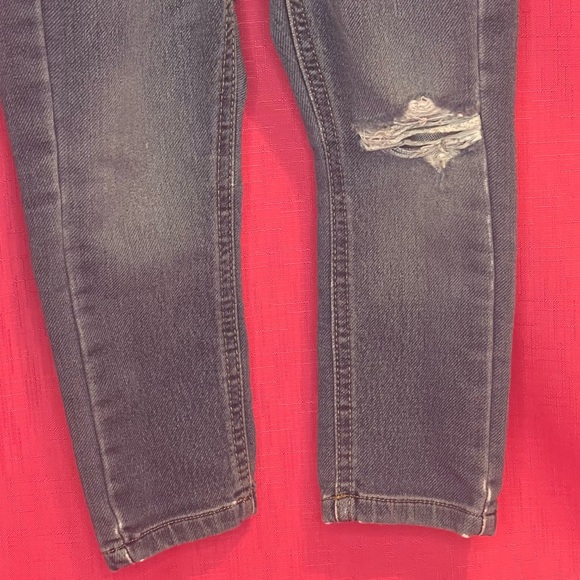 CAT & JACK DISTRESSED TIE WAIST SKINNY JEANS SIZE 3T - Picture 3 of 7